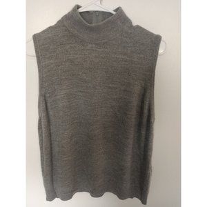 Designers Originals Gray Sleeveless Sweater Top XL Luxelon 100% Acrylic Vintage